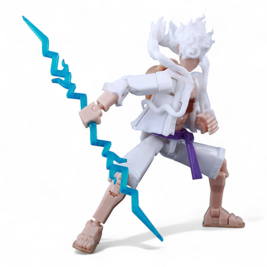 Articulated Nika Luffy action figure mid-pose – T13-style design