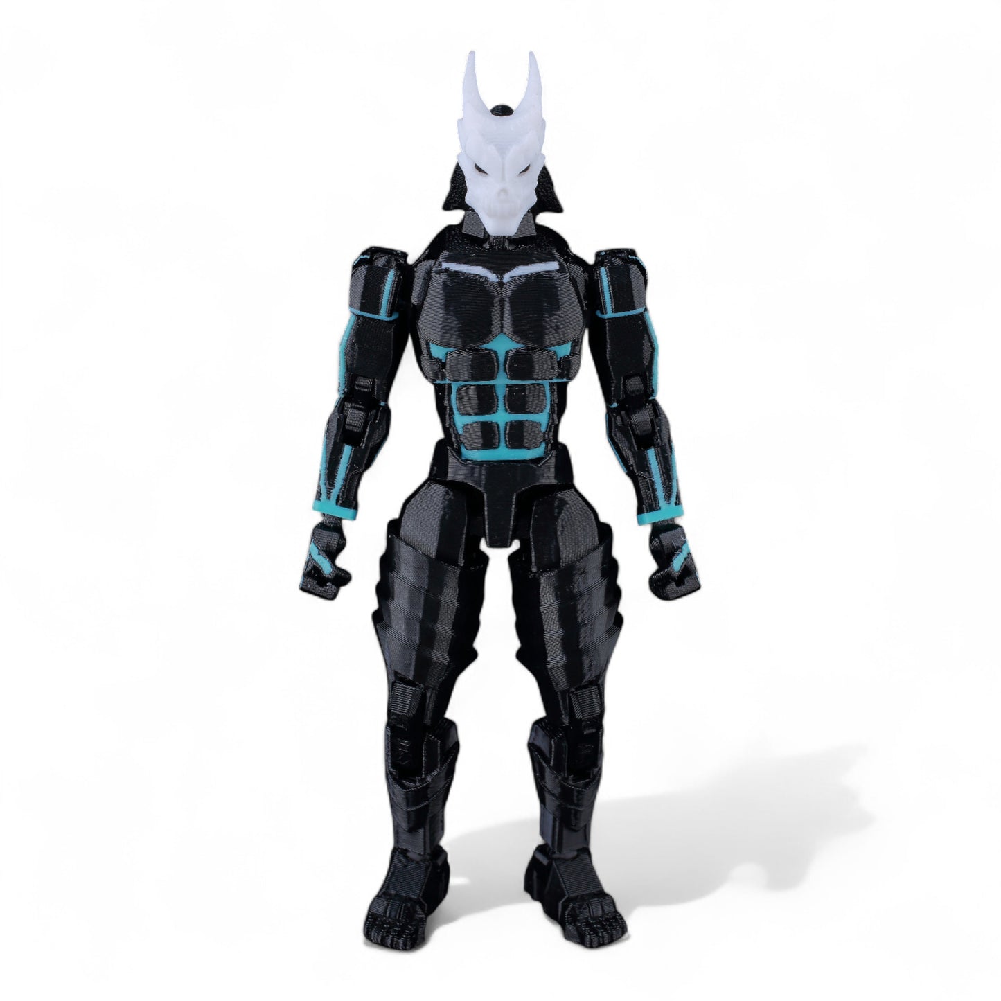 Front-facing pose of Kafka Hibino articulated figure – Kaiju No. 8 design