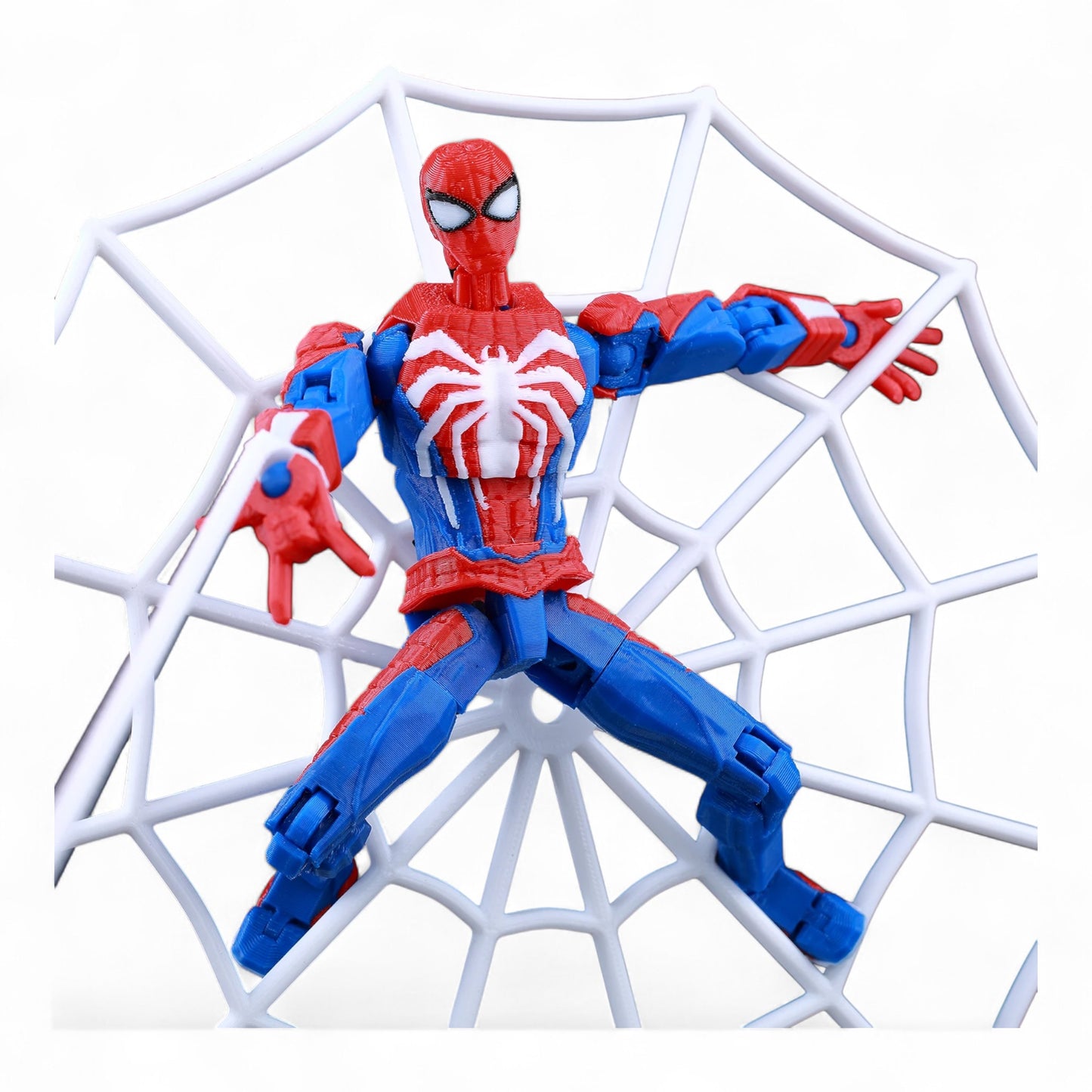 Dynamic acrobatic pose of Spider‑Man figure – Titan13 collectible