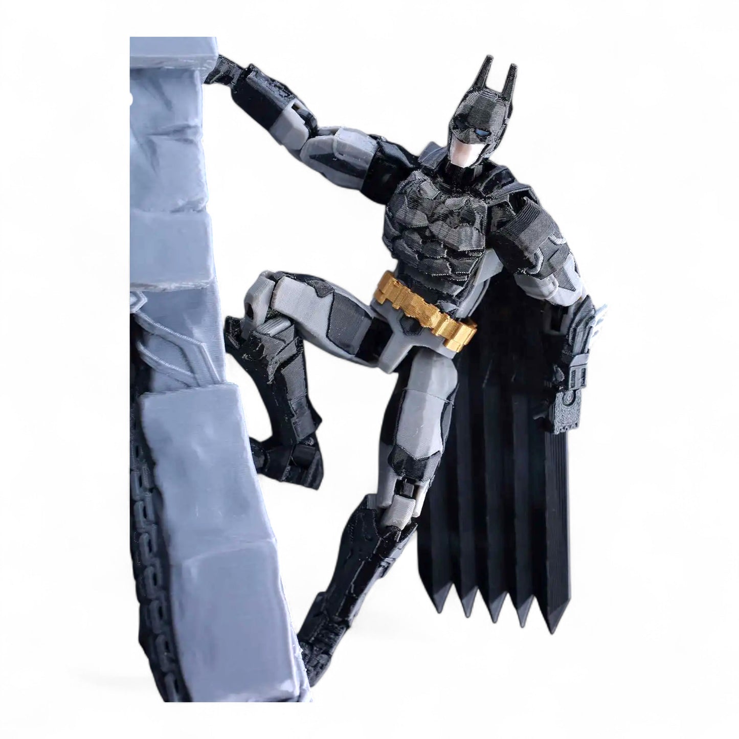 Articulated Batman figure in dynamic action pose