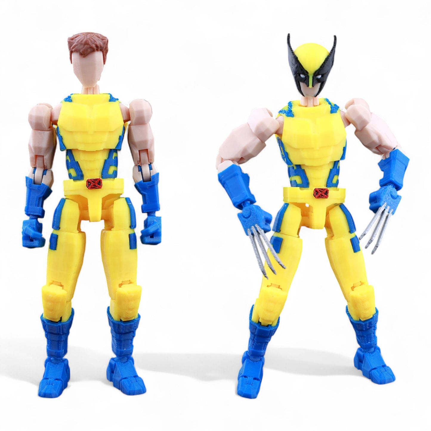 Dynamic aggressive pose of Wolverine figure – Titan13 collectible