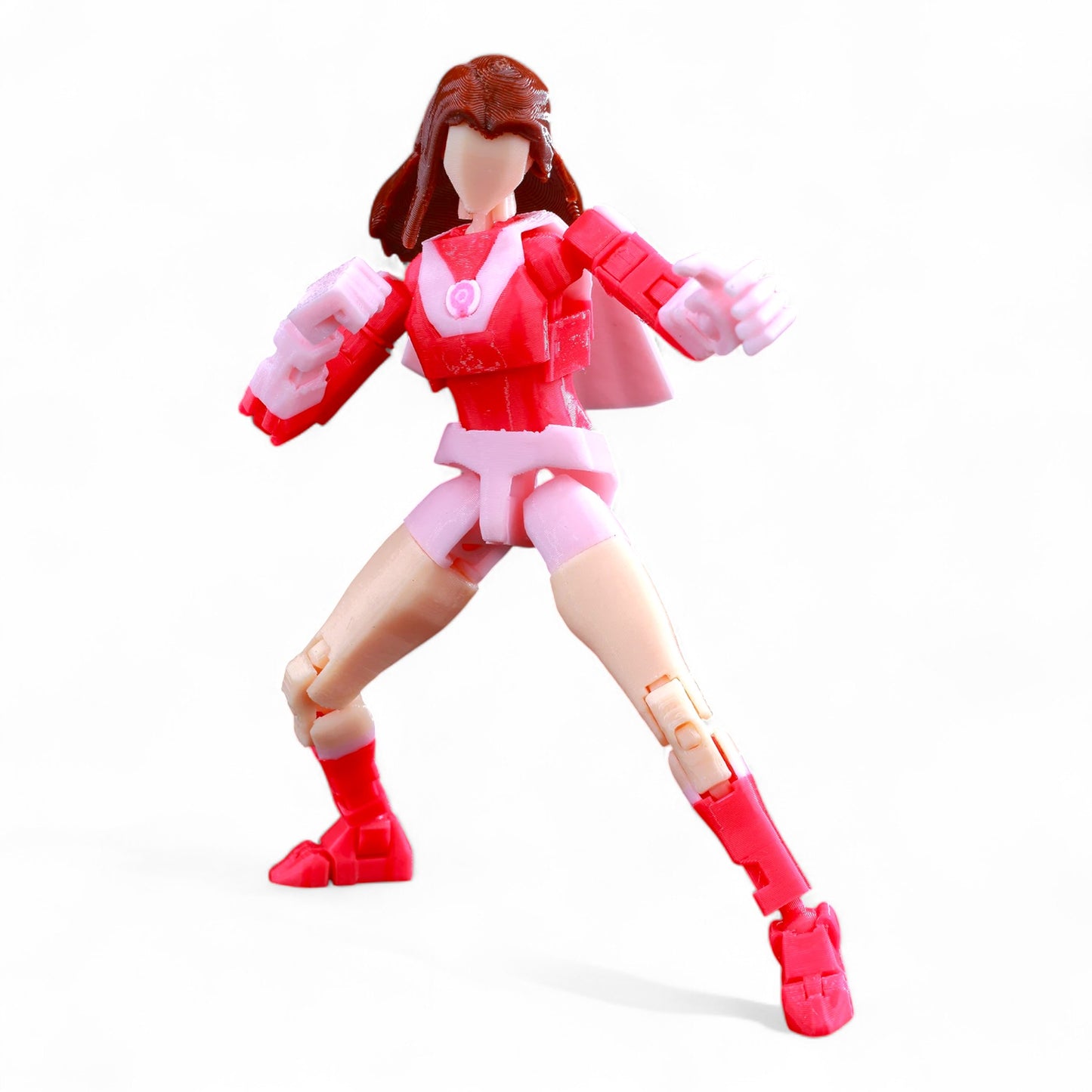 Poseable Atom Eve figure in power stance – 13 cm articulated collectible
