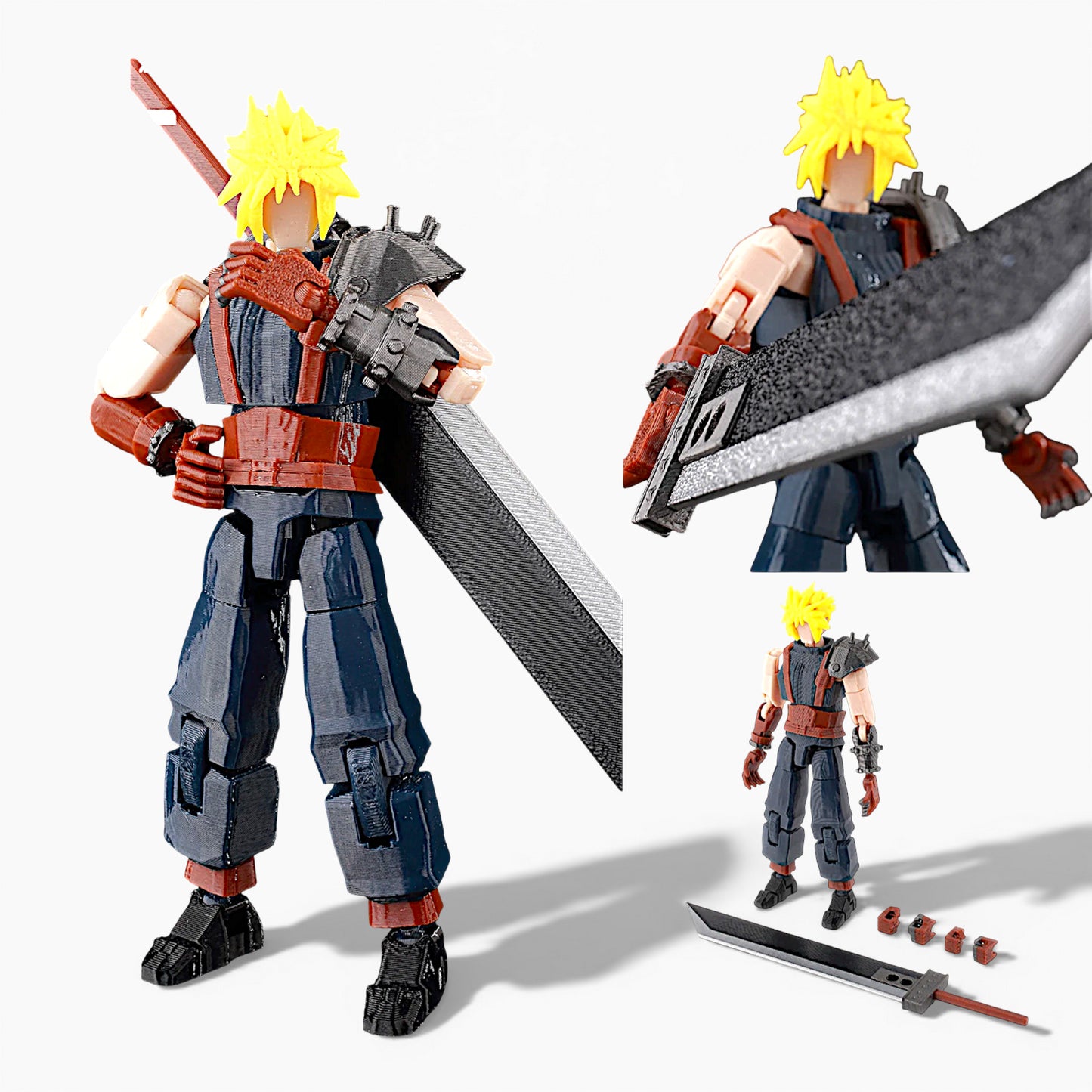 Cloud Strife – Articulated Buster Sword Hero Figure