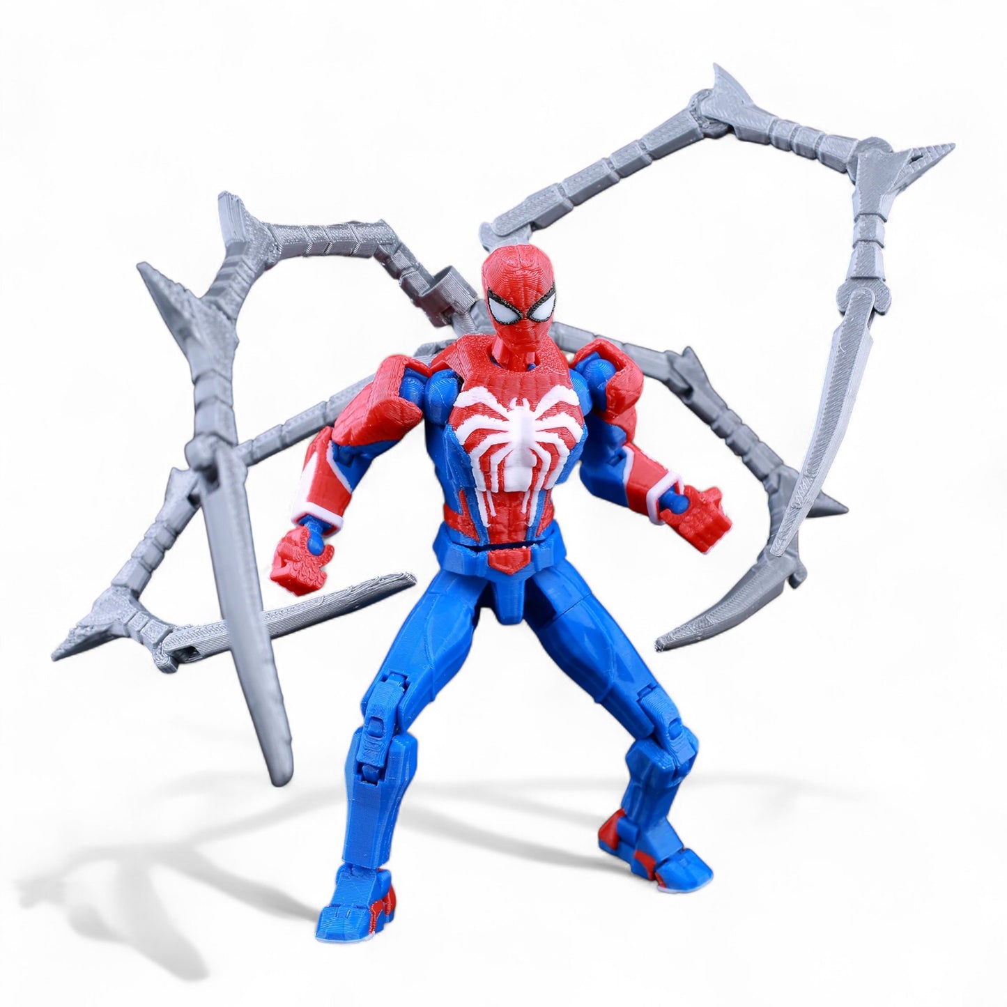 Front view of Spider‑Man Titan13-style poseable figure.