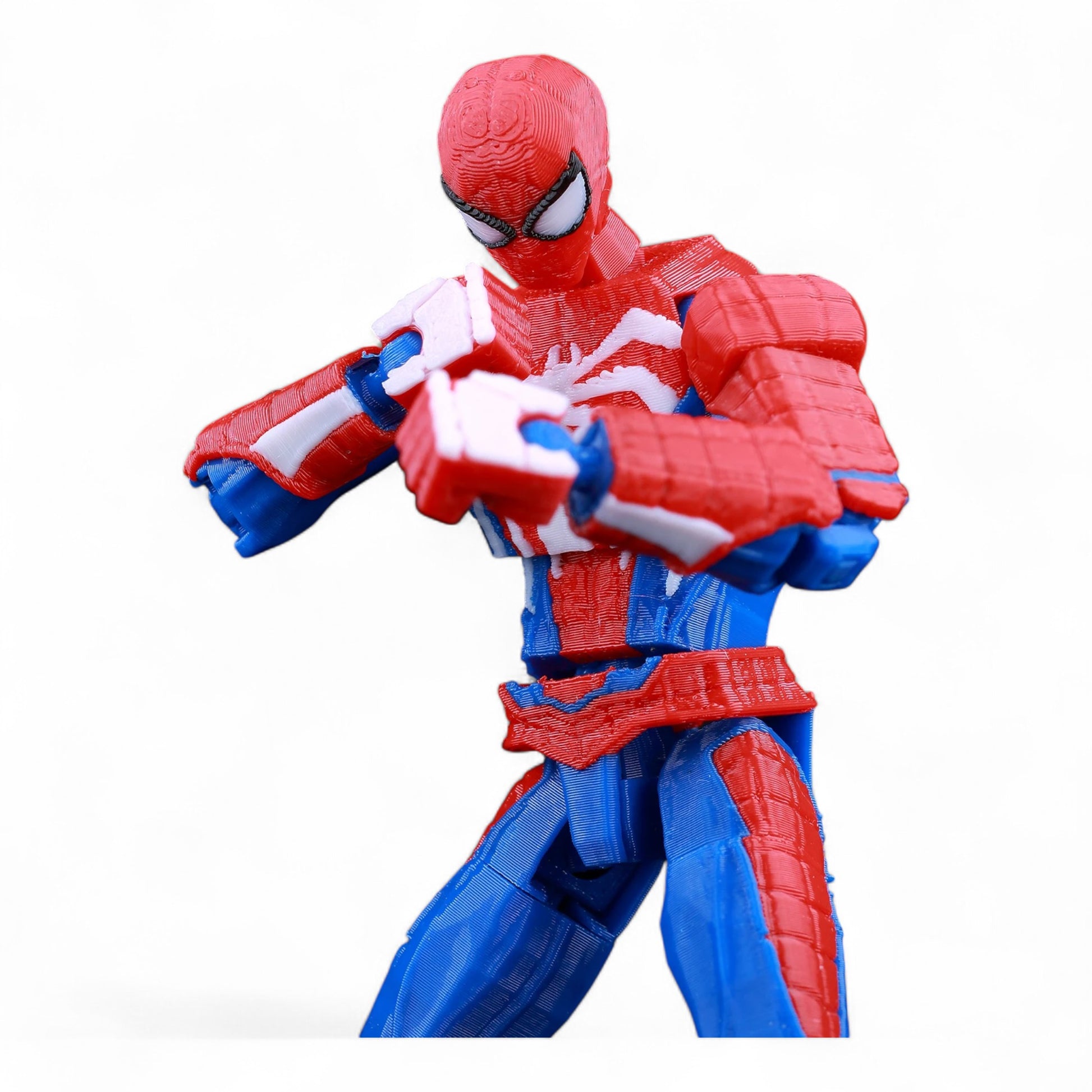 Close-up of Spider‑Man’s mask and sculpt detail – Titan13 figure
