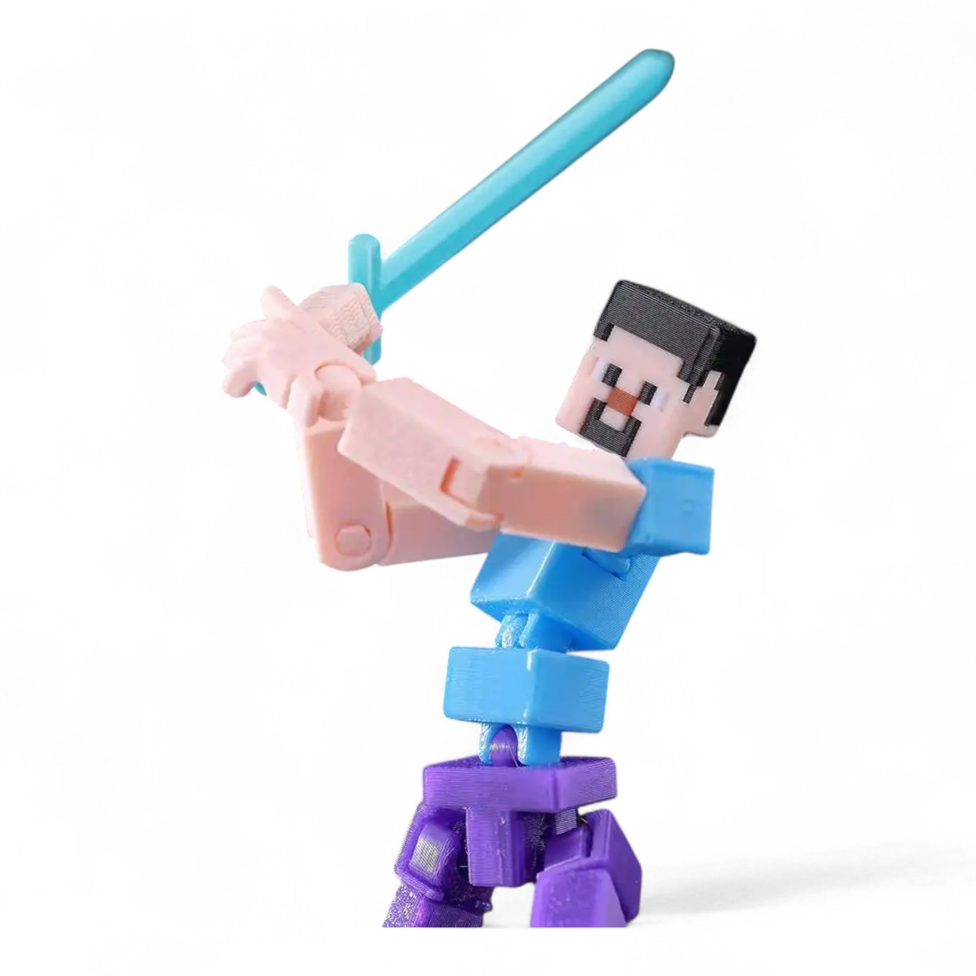Close-up of Steve’s face sculpt – Titan13 figure