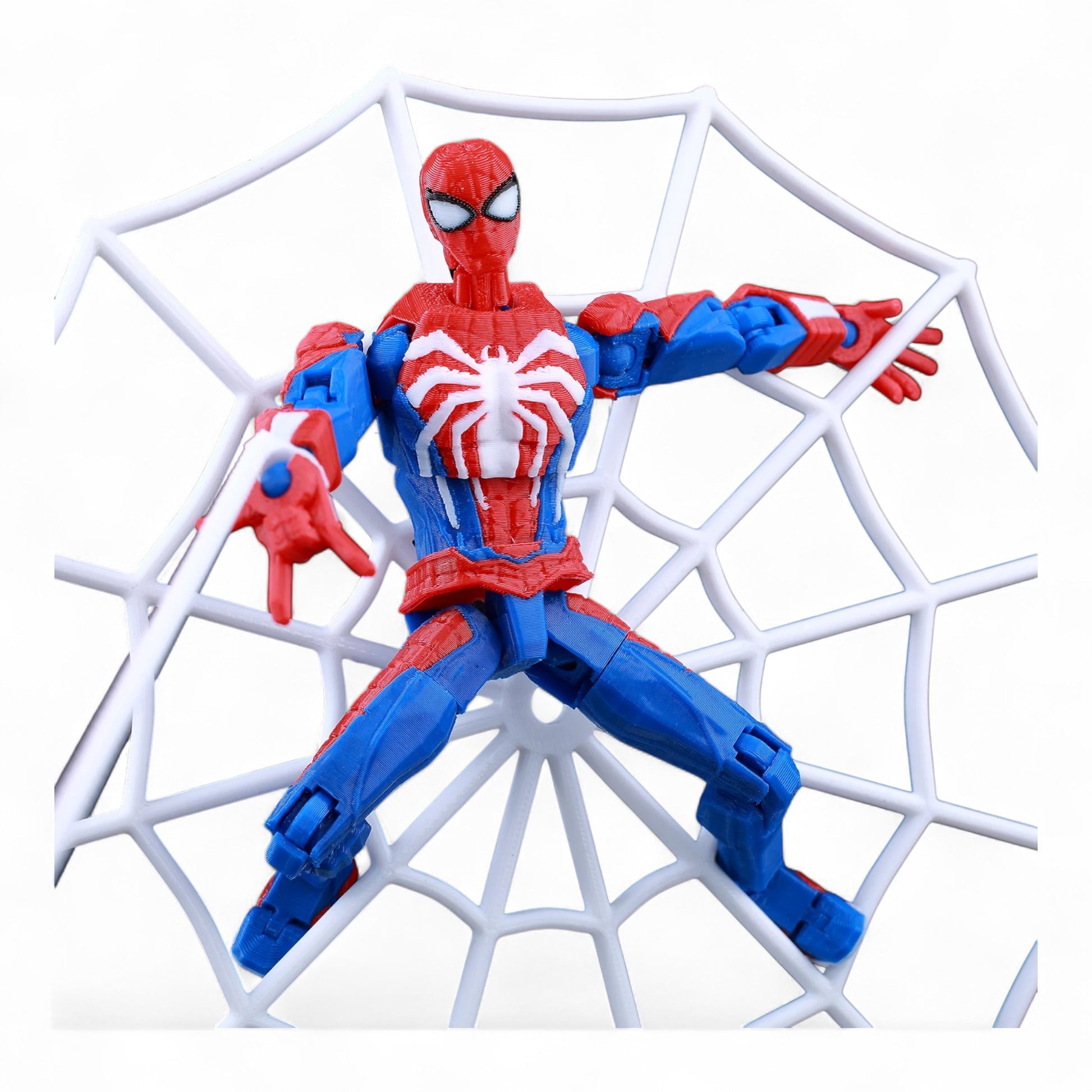 Dynamic acrobatic pose of Spider‑Man figure – Titan13 collectible