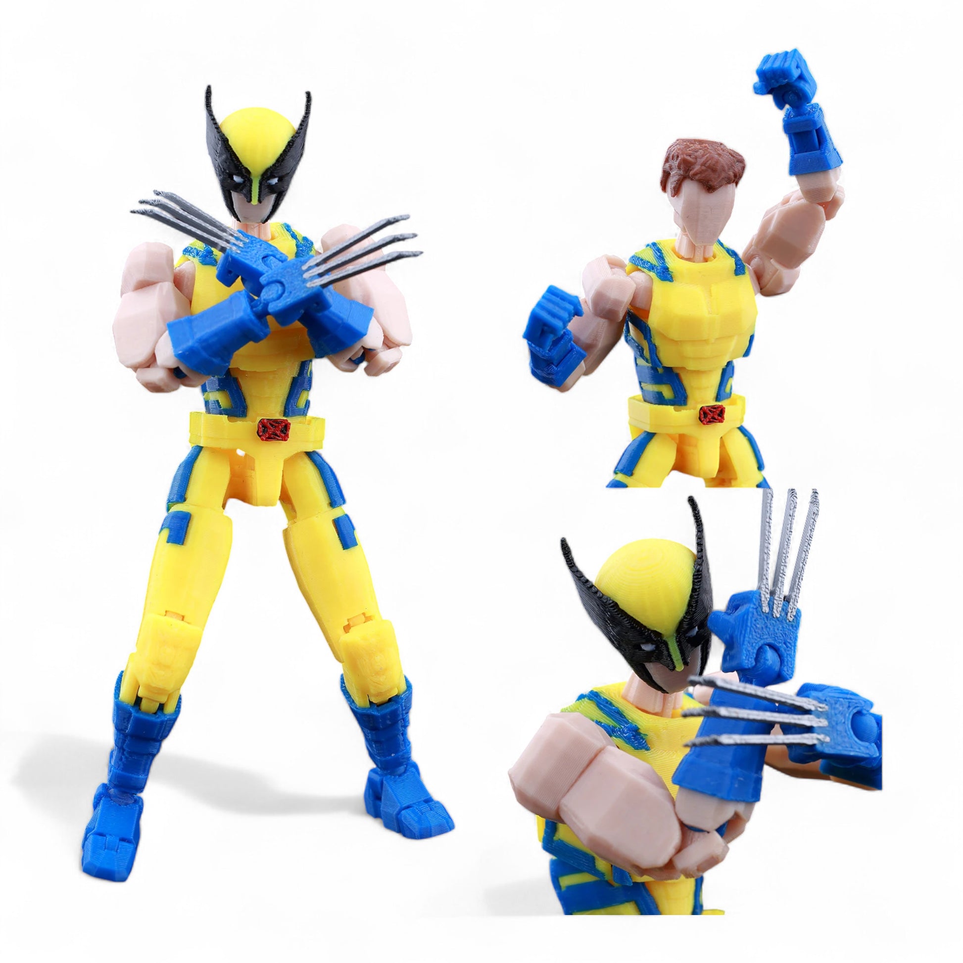 Articulated Wolverine figure in battle stance