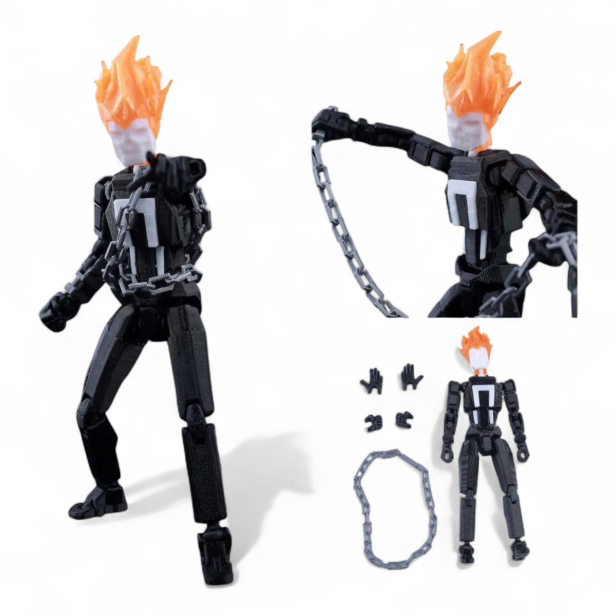 First Ghost Rider Toy Ghost Rider Figure – Titan13-Style Poseable Toy | Marvel – Epic13Toys