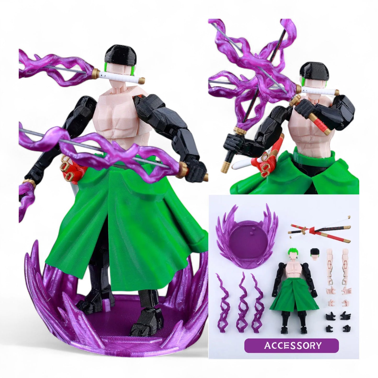 Zoro – Articulated One Piece Swordsman Figure