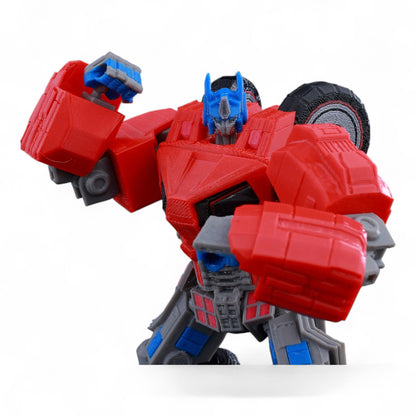 Close-up of Optimus Prime’s chest sculpt and headClose-up of Optimus Prime’s chest sculpt and head