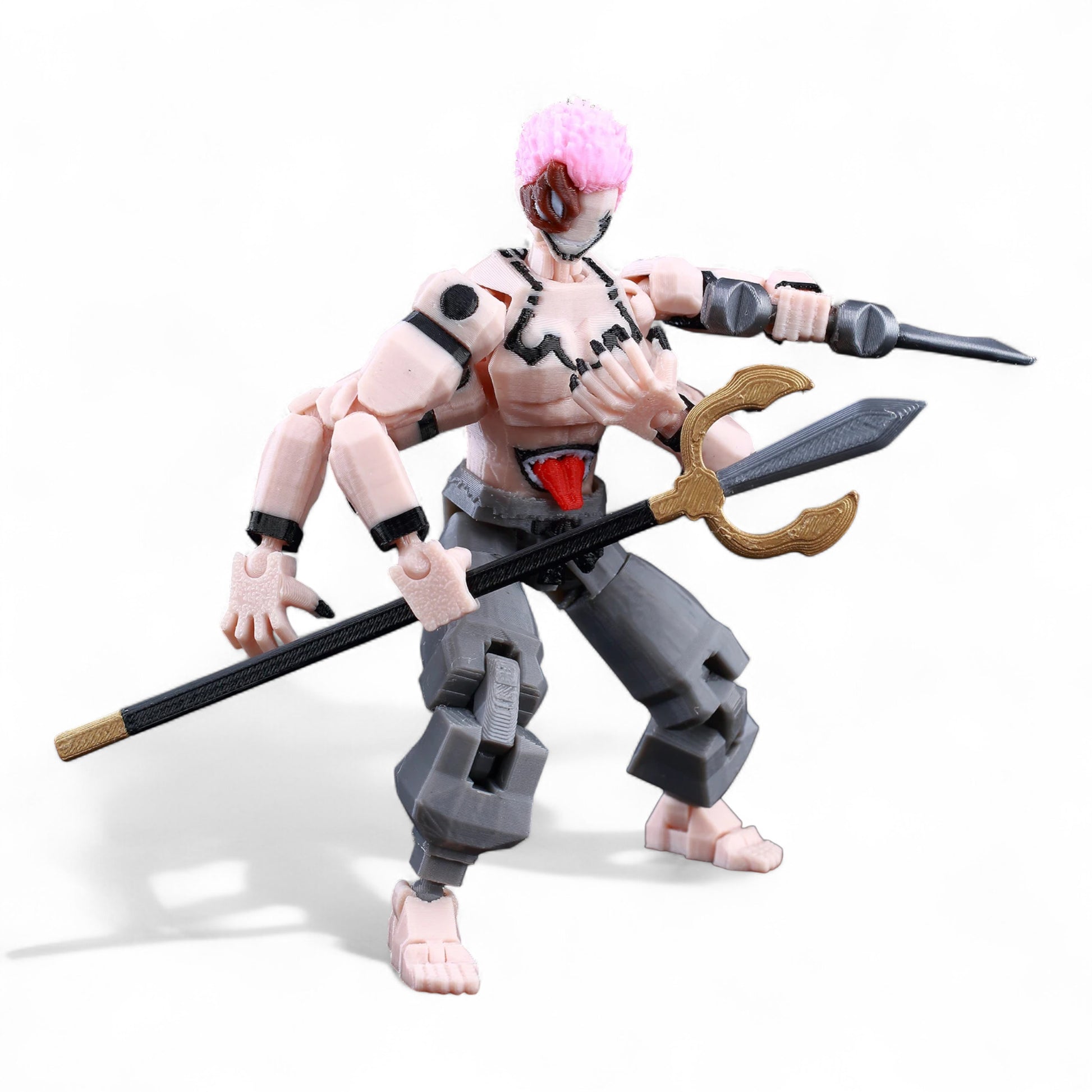 Articulated Sukuna figure in commanding stance