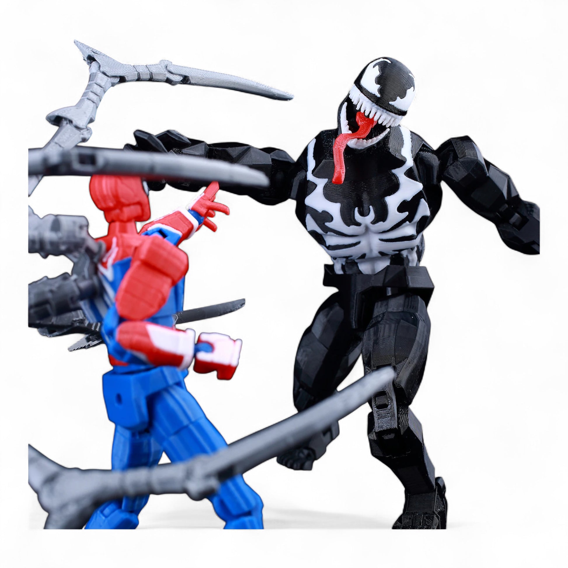 Dynamic action pose of Venom figure – Titan13 collectible