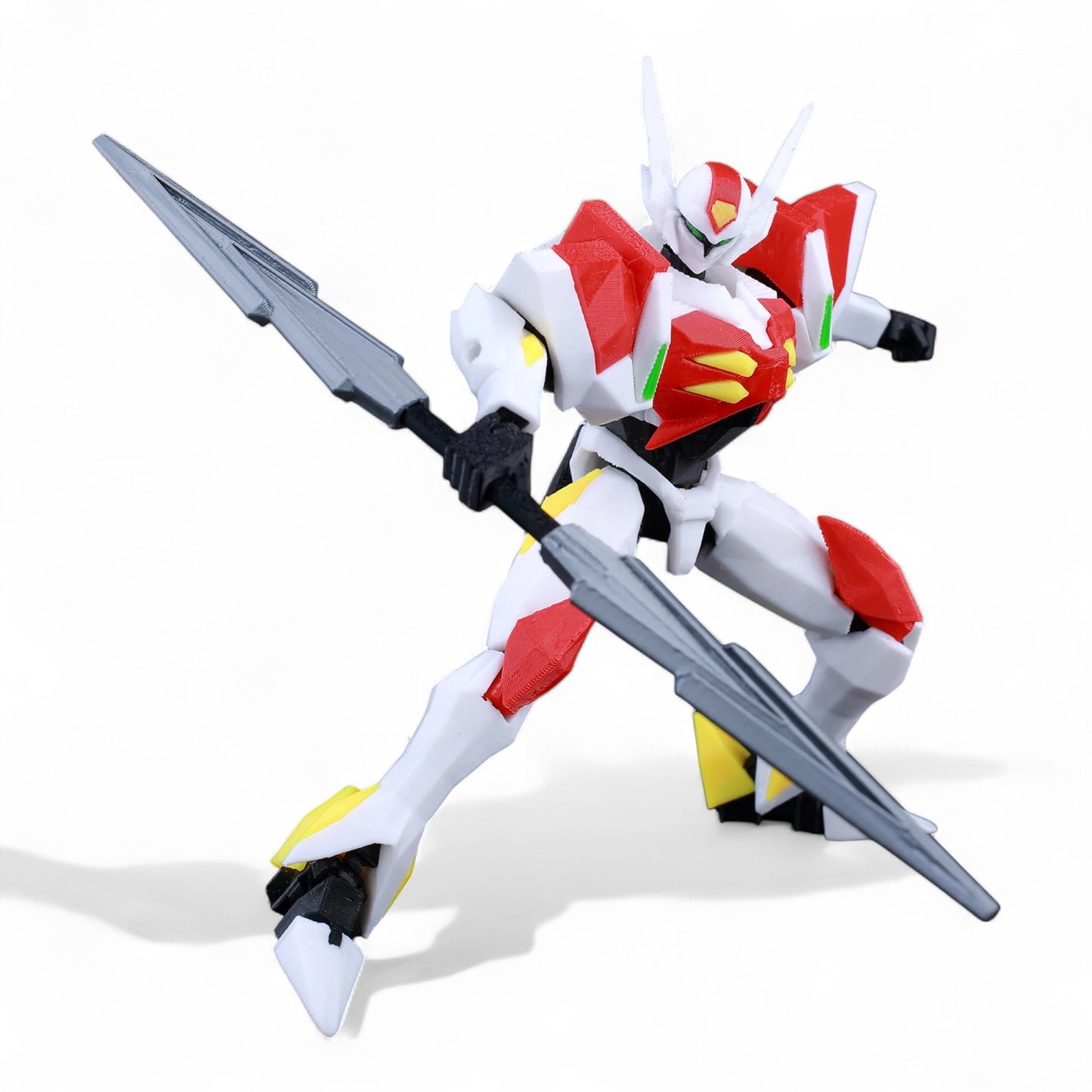 Articulated Tekkaman figure in action pose