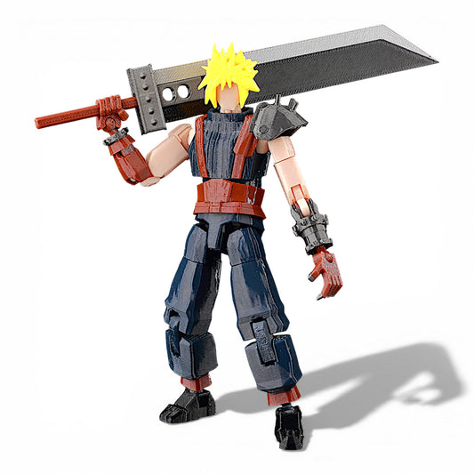 Cloud Strife – Articulated Buster Sword Hero Figure